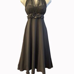 Beautiful Sheer fully lined Marilyn Halter Dress